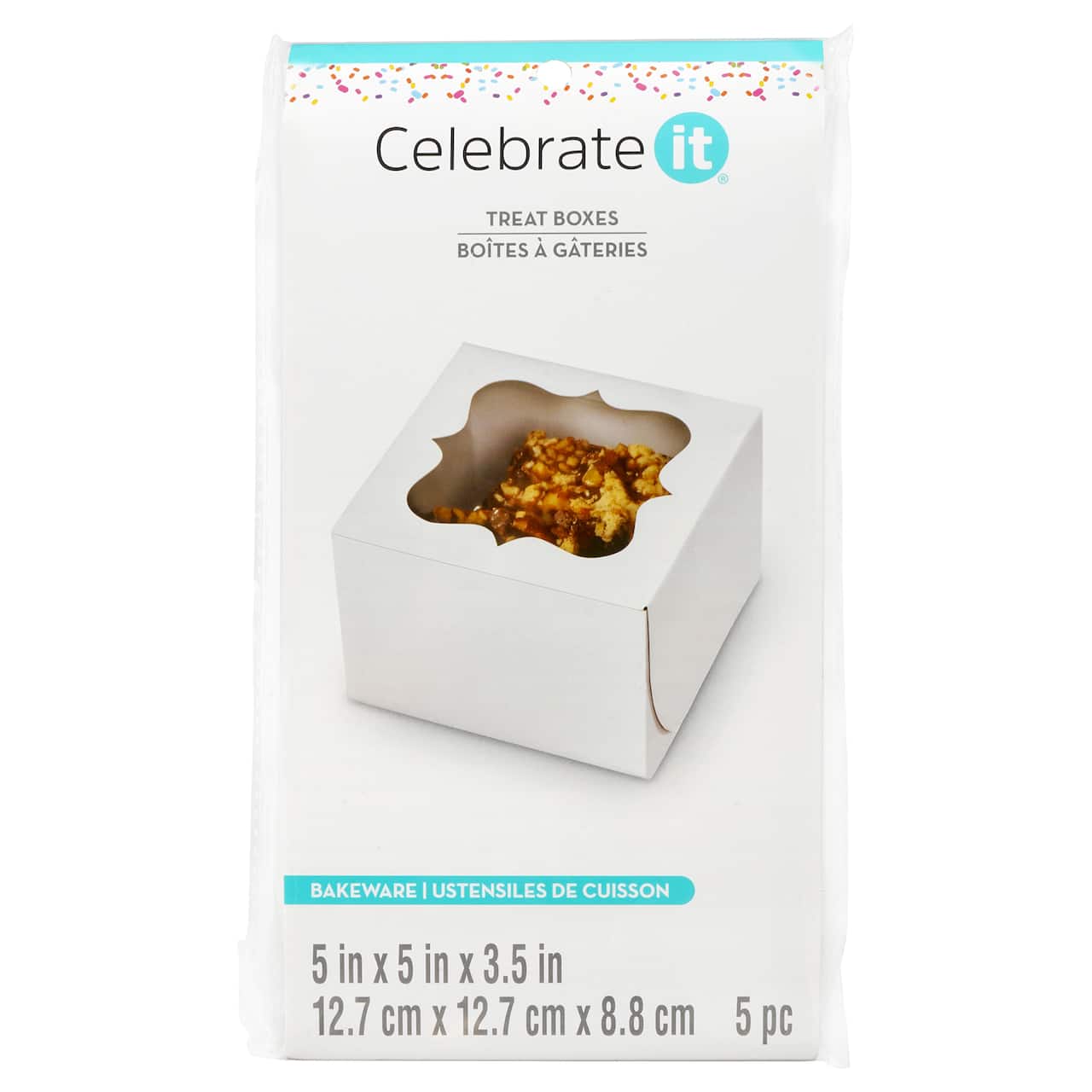 12 Packs: 5 ct. (60 total) 5&#x22; White Window Treat Boxes by Celebrate It&#xAE;